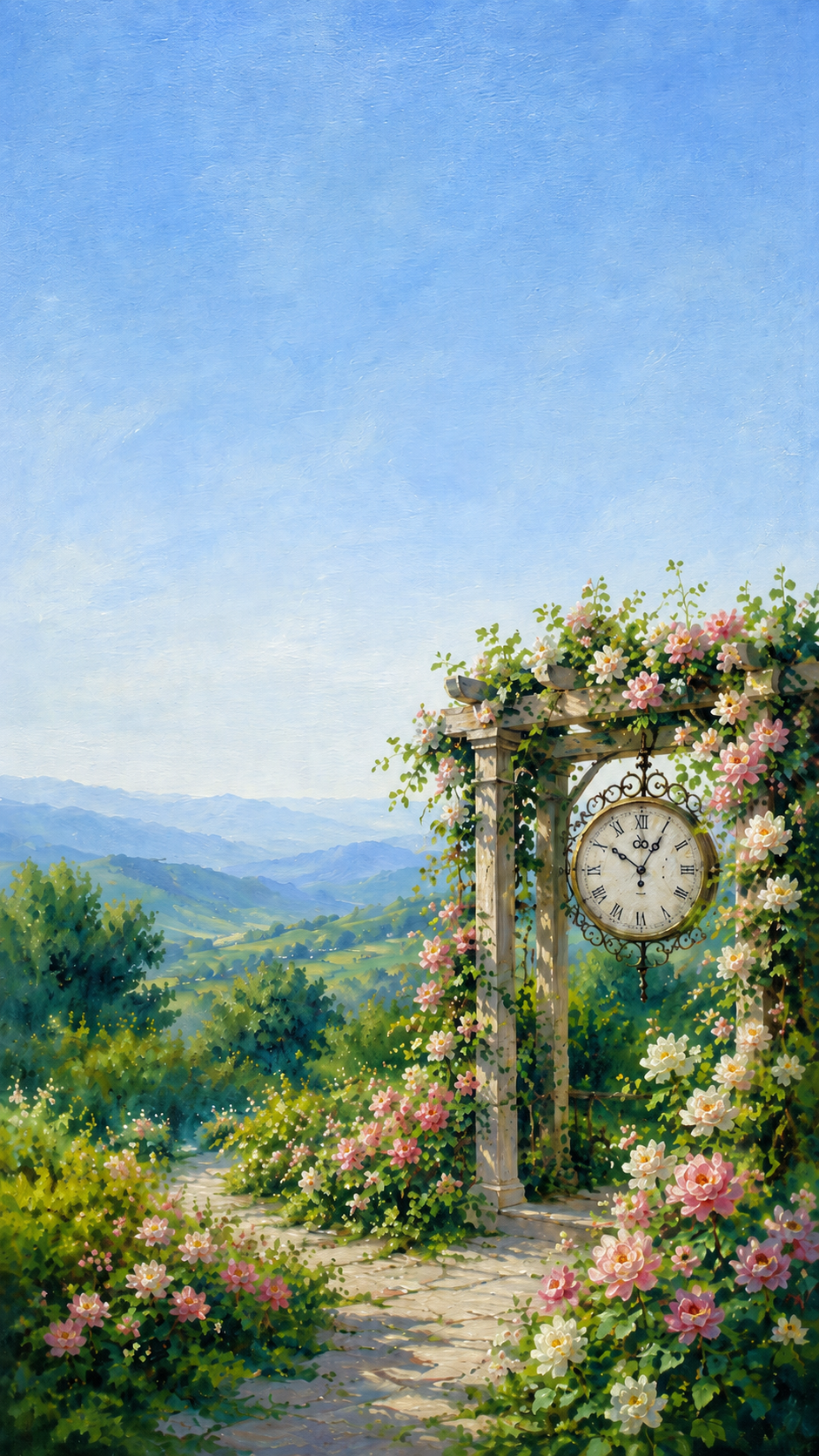 Dreamy floral backdrop